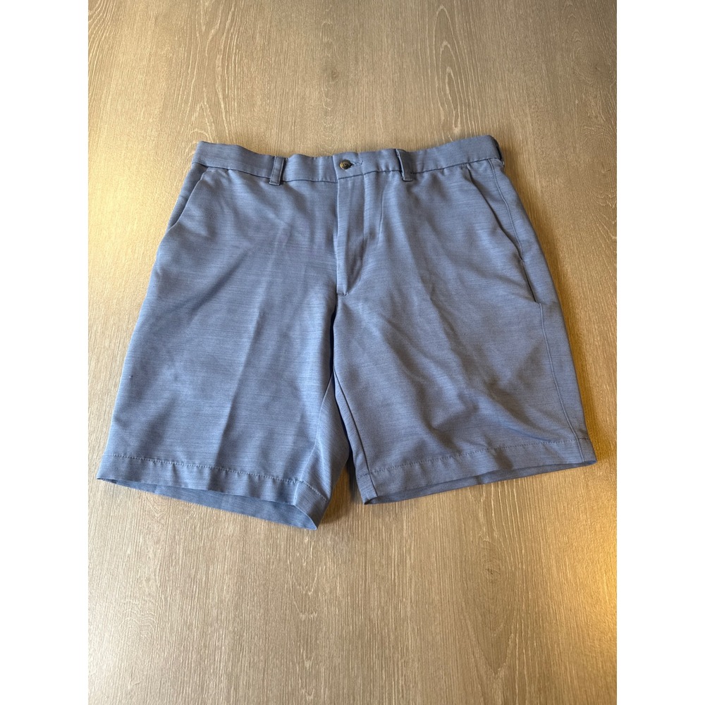 Callaway Mens Golf Shorts Size 34 Blue Heather Performance Stretch Flat Front
